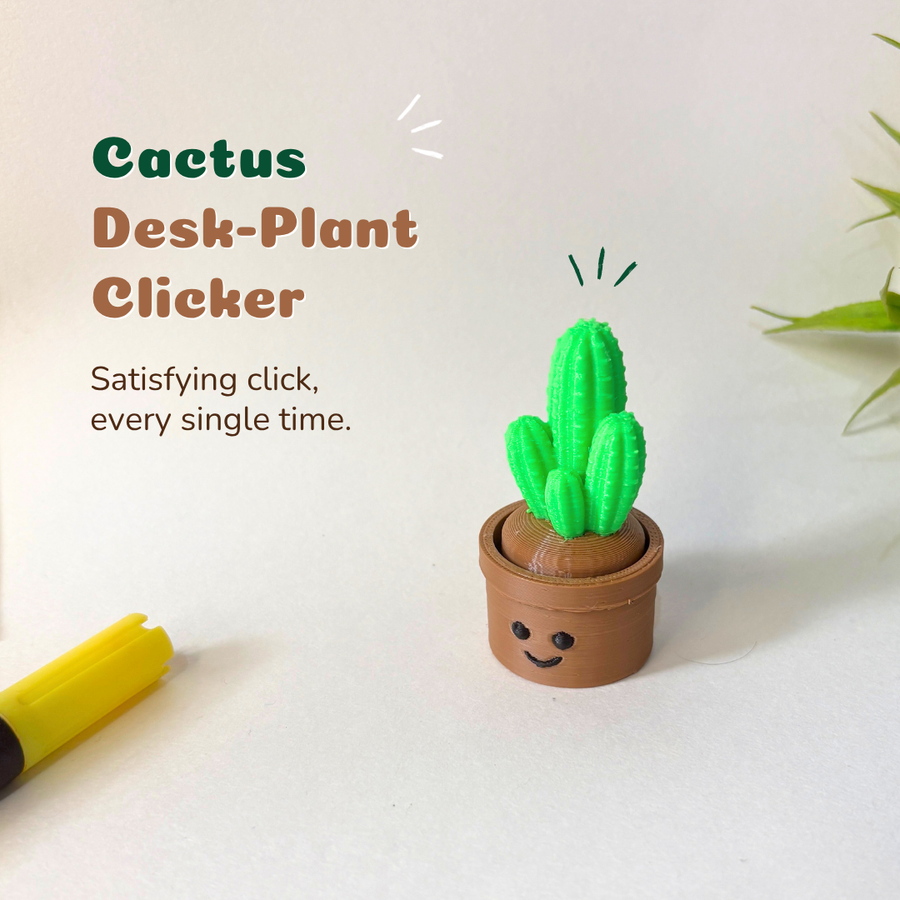 Cactus Desk Plant - PolyPop