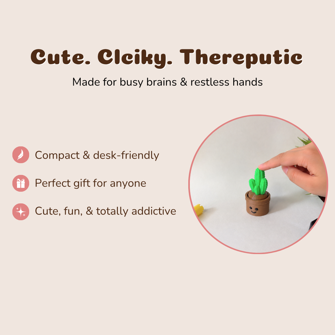 Cactus Desk Plant - PolyPop