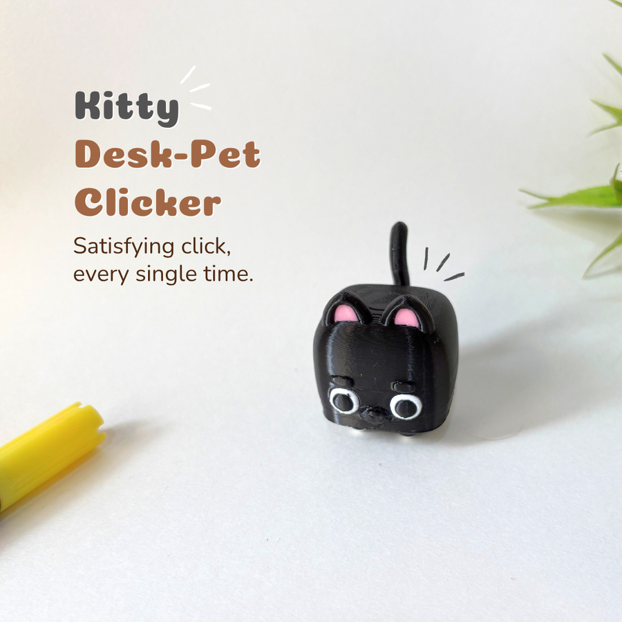 Kitty Desk Pet Clicker - PolyPop