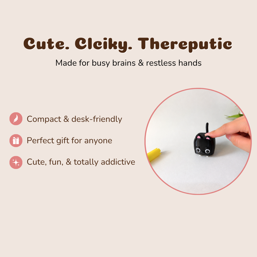 Kitty Desk Pet Clicker - PolyPop