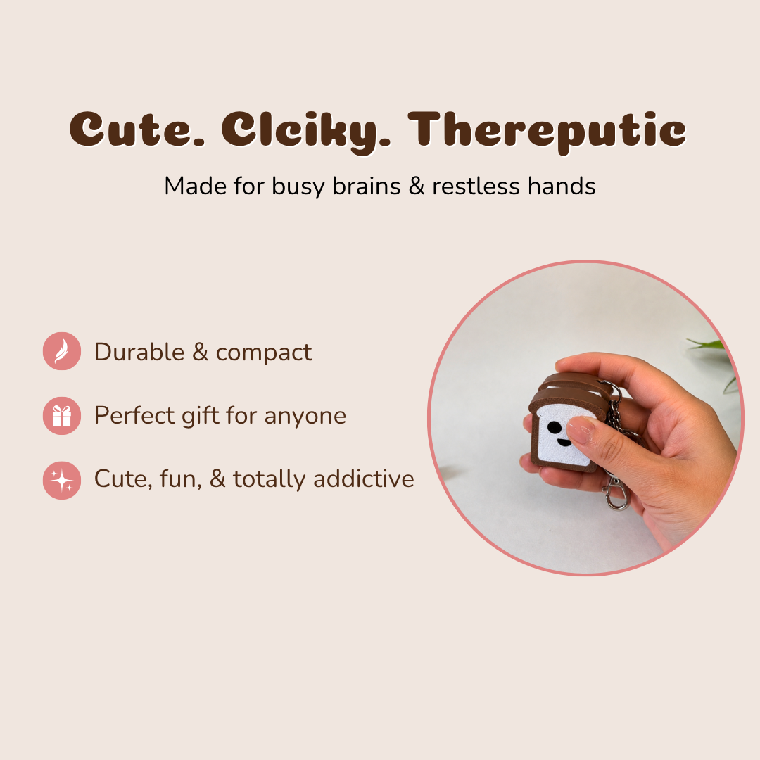 Makkhan Toast Clicker Keychain - PolyPop