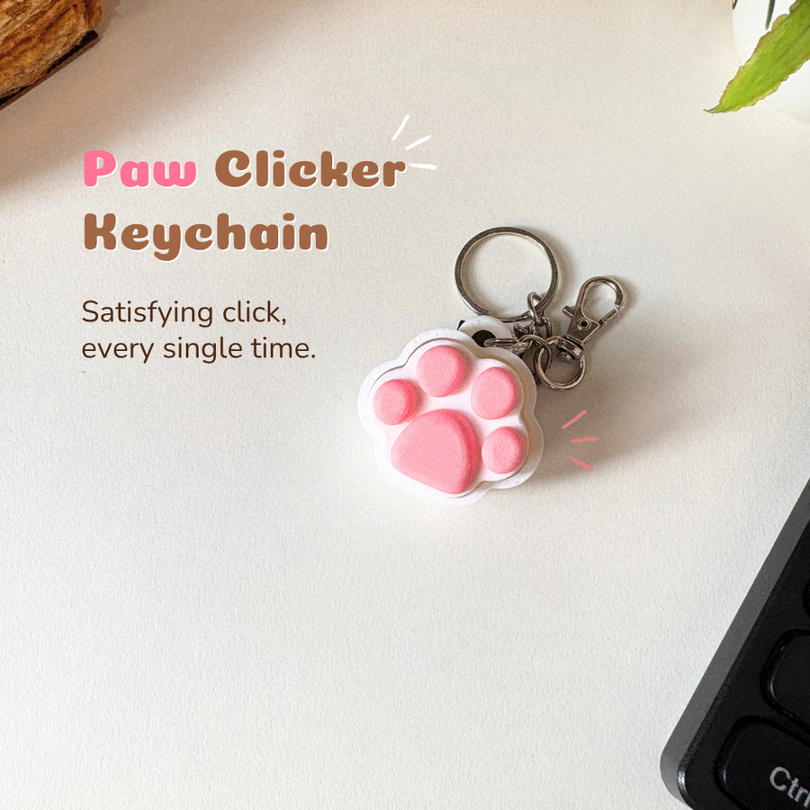 Paw Clicker Keychain - PolyPop